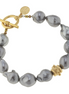 Susan Shaw Grey Baroque Pearl Bracelet