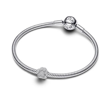 Pandora Textured Paw Mini Charm