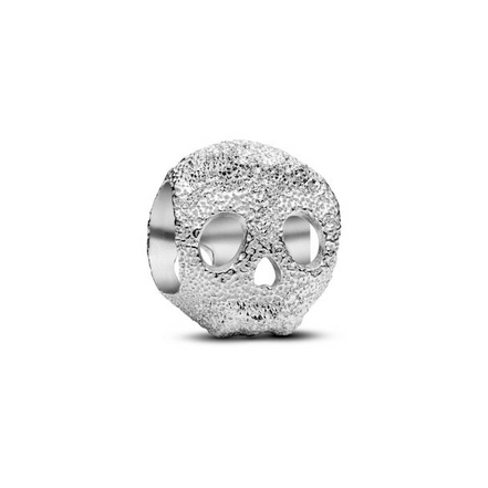 Pandora Textured Skull Mini Charm