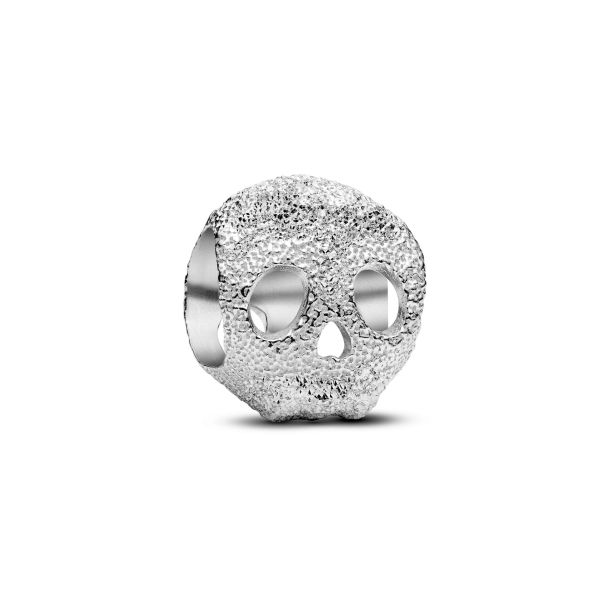 Pandora Textured Skull Mini Charm