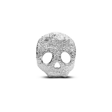 Pandora Textured Skull Mini Charm