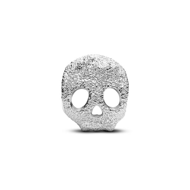 Pandora Textured Skull Mini Charm