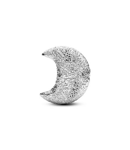 Pandora Me/Moments Silver Textured Moon Mini Charm