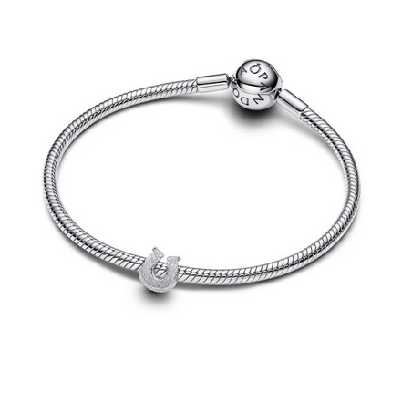 Pandora Textured Horseshoe Mini Charm