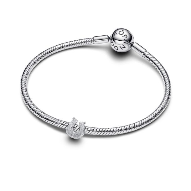 Pandora Textured Horseshoe Mini Charm
