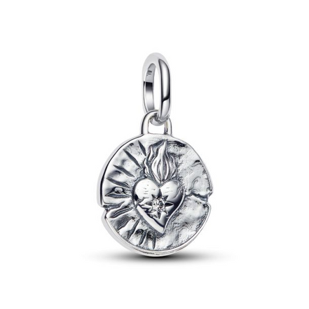 Pandora ME/Moments Silver Heart Medallion Charm