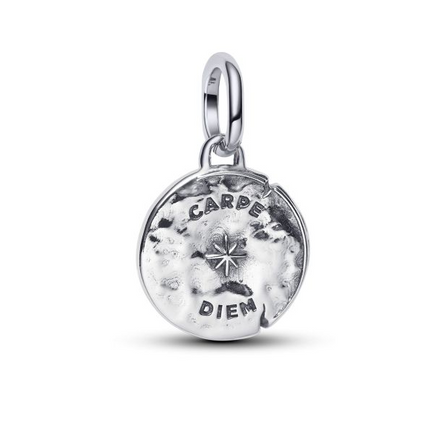 Pandora ME/Moments Silver Skull Medallion Charm