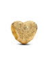 Pandora Textured Heart Gold-Plated Mini Charm