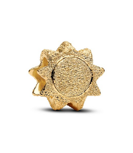 Pandora Me/Moments 14K Gold-Plated Textured Sun Mini Charm
