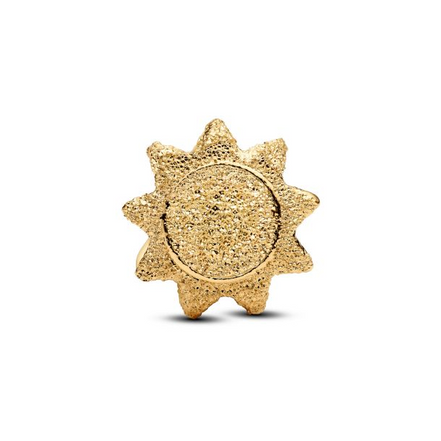 Pandora Me/Moments 14K Gold-Plated Textured Sun Mini Charm