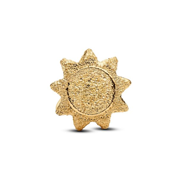 Pandora Me/Moments 14K Gold-Plated Textured Sun Mini Charm