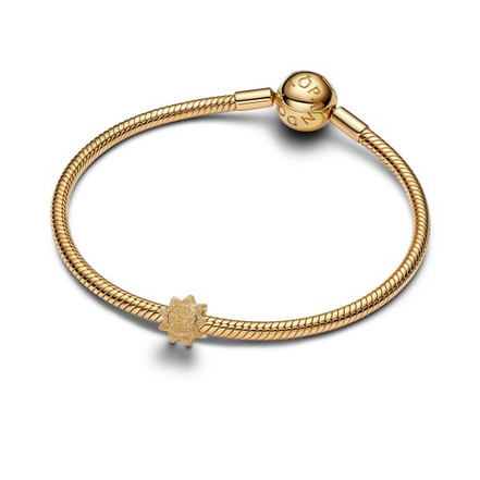 Pandora Me/Moments 14K Gold-Plated Textured Sun Mini Charm