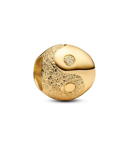 Pandora Textured Yin and Yang Gold-Plated Mini Charm