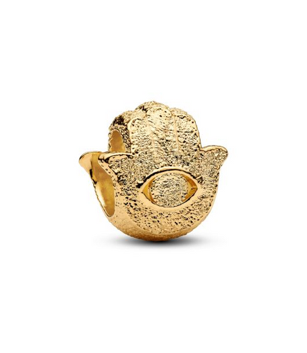 Pandora Textured Hamsa Hand Gold-Plated Mini Charm