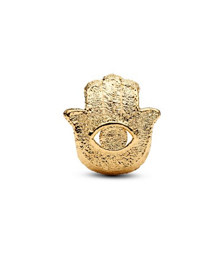 Pandora Textured Hamsa Hand Gold-Plated Mini Charm