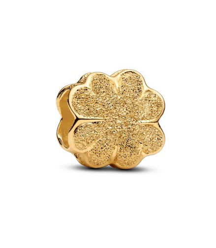 Pandora Textured Clover Gold-Plated Mini Charm