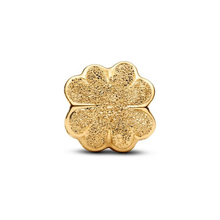 Pandora Textured Clover Gold-Plated Mini Charm