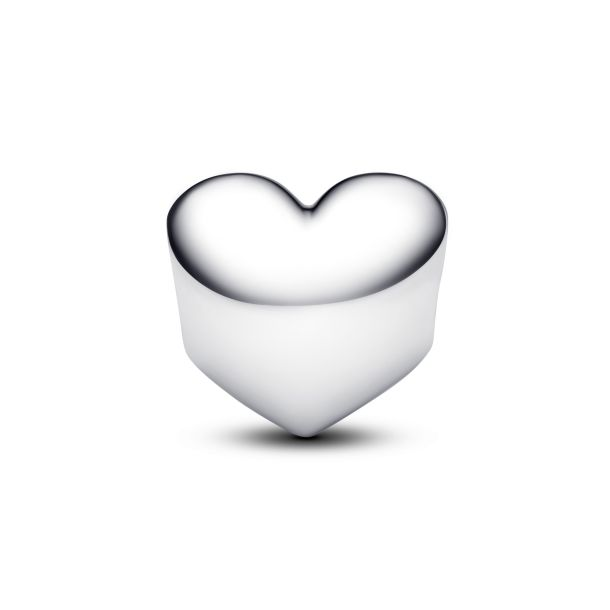 Pandora Moments Silver January Engravable Red Stone Heart Charm