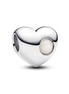 Pandora Engravable White Stone Heart Charm