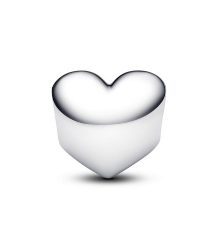 Pandora Moments Silver June Engravable White Stone Heart Charm