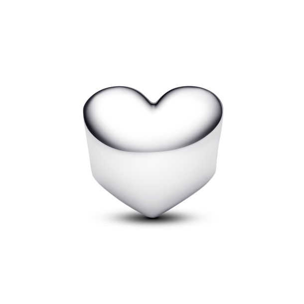 Pandora Engravable White Stone Heart Charm