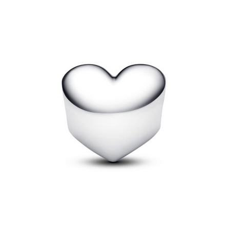 Pandora Engravable Silver August Spring Green Stone Heart Charm