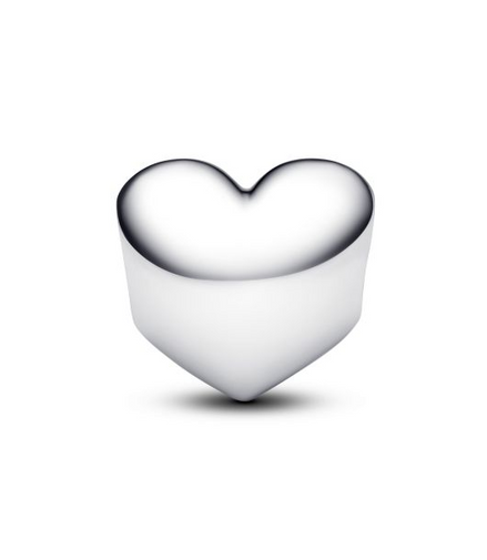 Pandora Moments Silver July Engravable True Red Stone Heart Charm