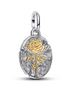 Pandora ME/Moments Two-Tone Rose Medallion Charm