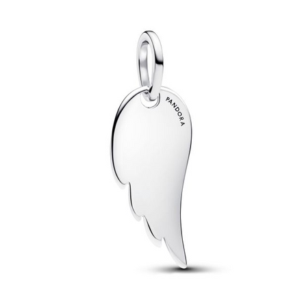 Pandora Engravable Angel Wing Tag Pendant