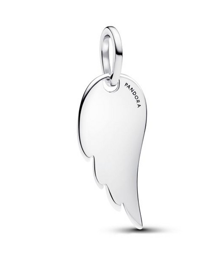 Pandora Engravable Angel Wing Tag Pendant