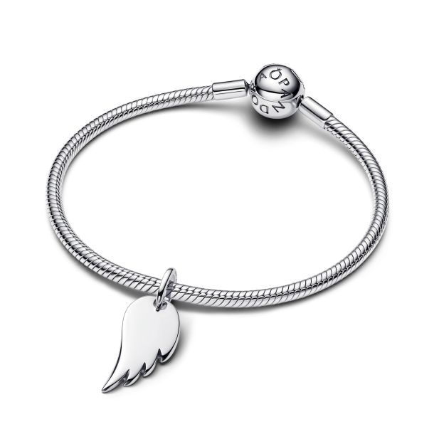 Pandora Engravable Angel Wing Tag Pendant