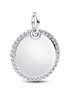 Pandora Engravable Round Tag Pendant