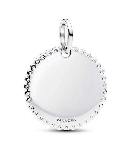 Pandora Engravable Round Tag Pendant