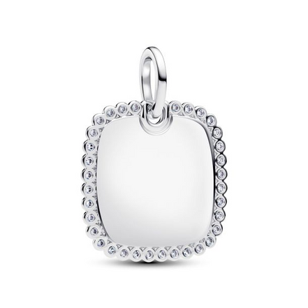 Pandora Engravable Square Tag Pendant