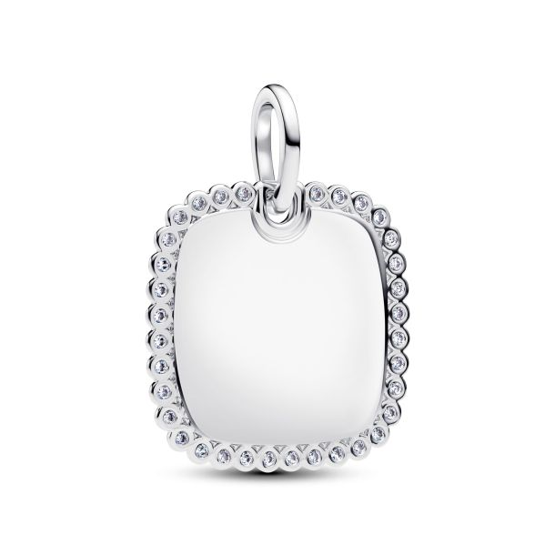 Pandora Engravable Square Tag Pendant