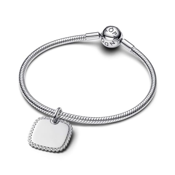 Pandora Engravable Square Tag Pendant