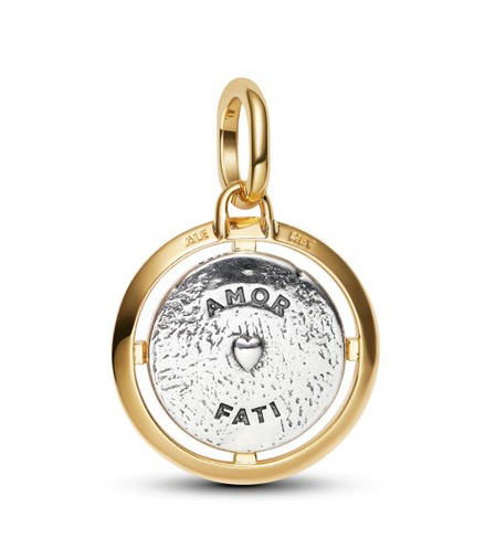Pandora ME Cupids Two-Tone Gold-Plated and Sterling Silver Medallion Charm