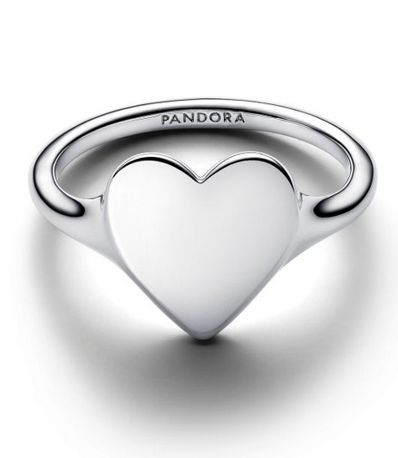Pandora Engravable Heart Ring Size 7