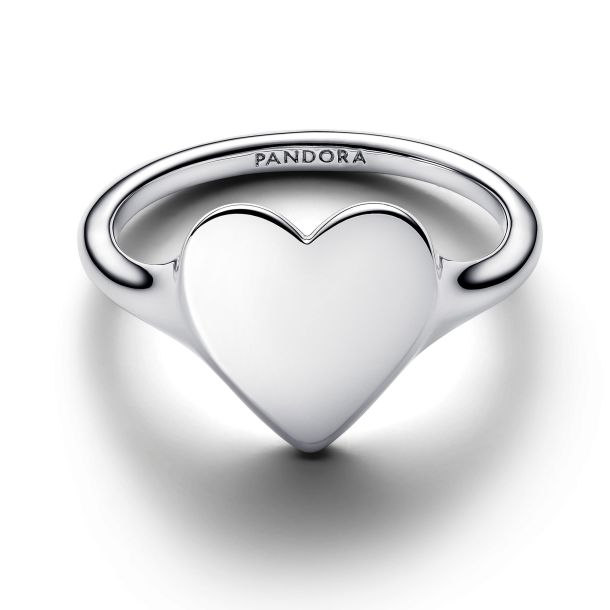 Pandora Engravable Heart Ring Size 7