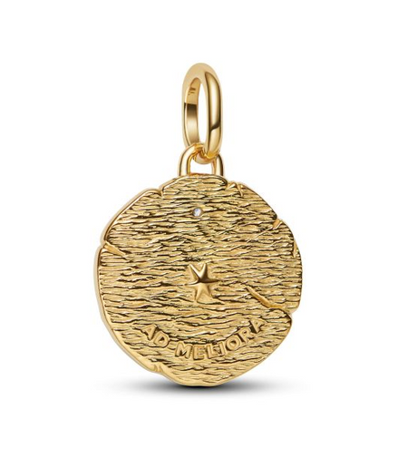 Pandora ME Crossing Arrows Gold-Plated Medallion Charm