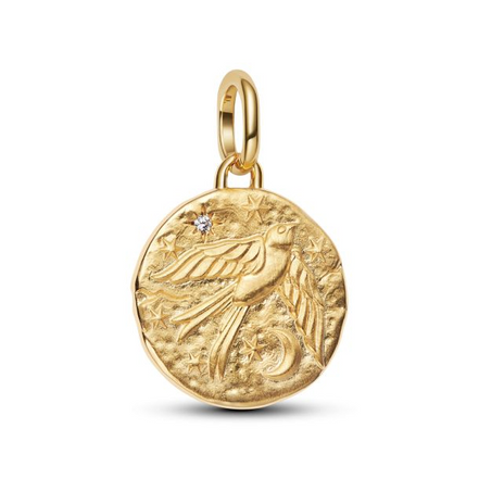 Pandora ME Swallow Gold-Plated Medallion Charm
