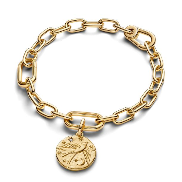 Pandora ME Swallow Gold-Plated Medallion Charm