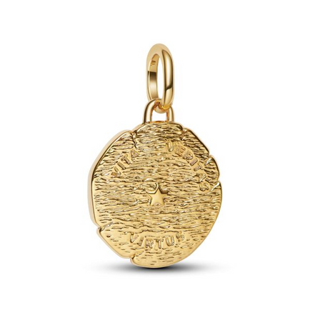 Pandora ME Lion Gold-Plated Medallion Charm