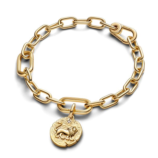 Pandora ME Lion Gold-Plated Medallion Charm