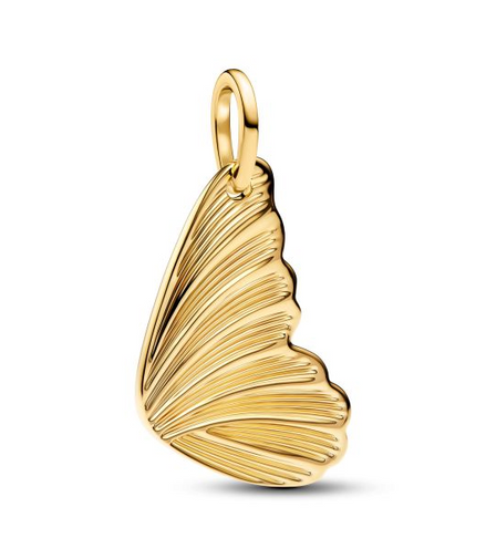 Pandora Engravable Butterfly Wing Tag Gold-Plated Pendant