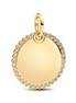 Pandora Moments 14K Gold-Plated Engravable Round Tag Pendant