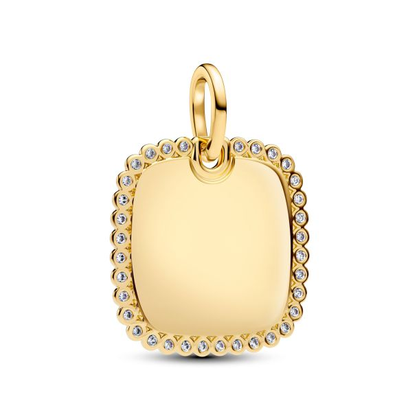 Pandora Engravable Square Tag Pendant