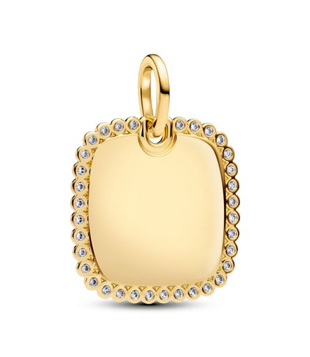 Pandora Engravable Square Tag Pendant