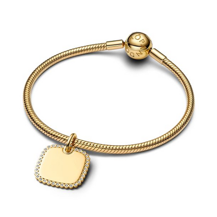 Pandora Engravable Square Tag Pendant