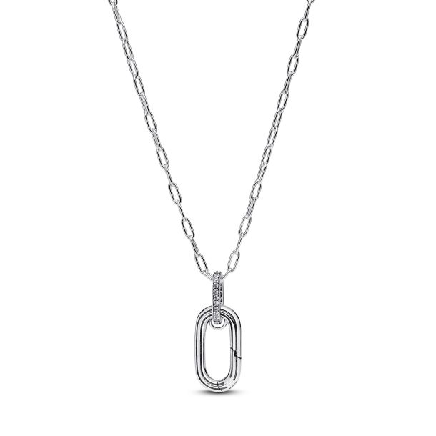 Pandora ME Silver Openable Link Pendant Necklace 50cm